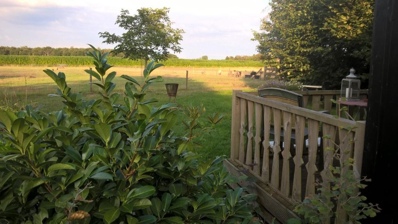 Pipowagen Lidewei Groningen Westerwolde Unieke Ligging Met Eigen Tuin En Vrij Uitzicht Over Veld Naar Natuurgebied Onstwedde Exterior photo